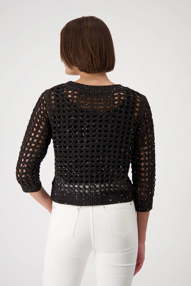 Monari Knitted Jumper with Sequins 409473
