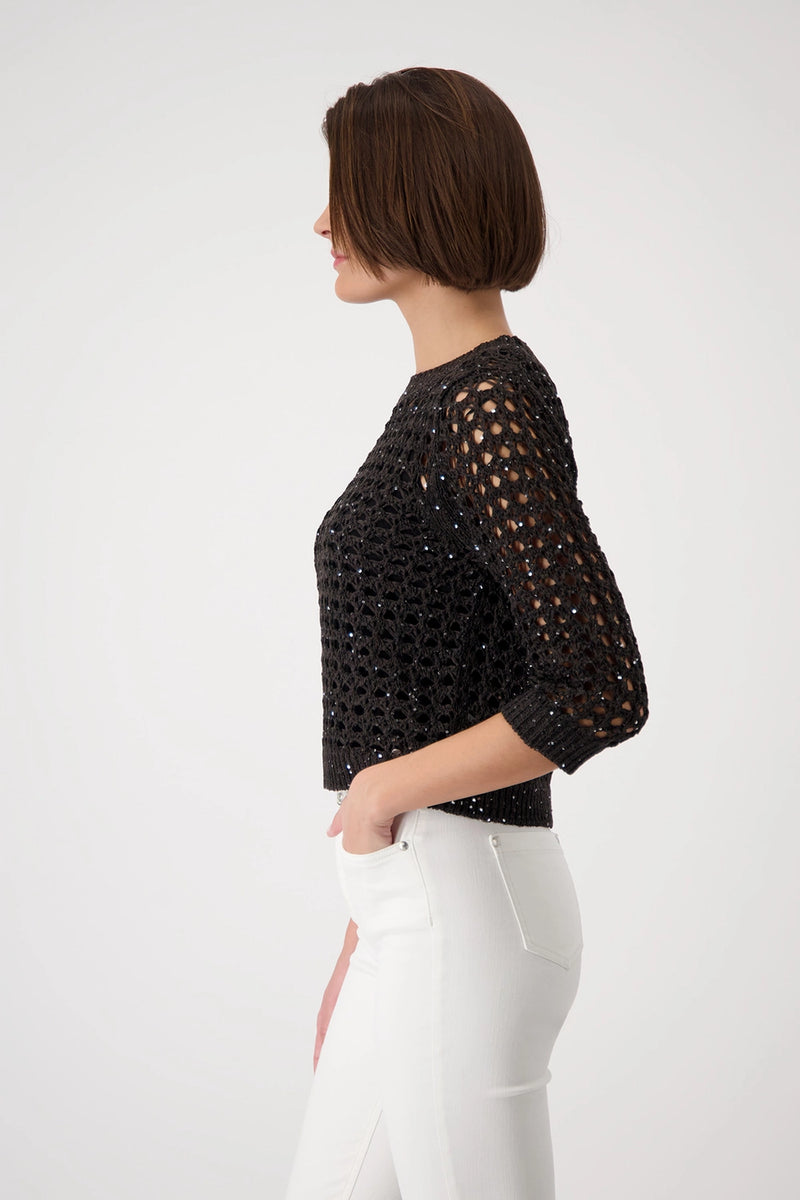 Monari Knitted Jumper with Sequins 409473