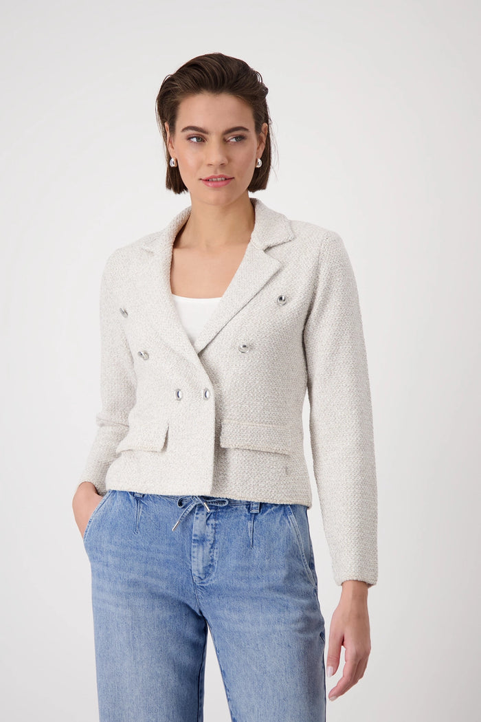 Monari Tweed knitted blazer 409479