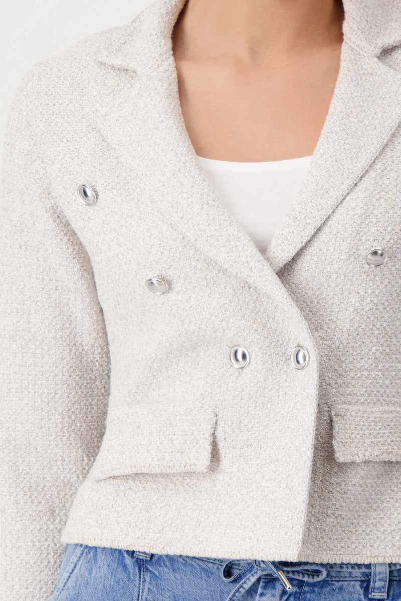 Monari Tweed knitted blazer 409479