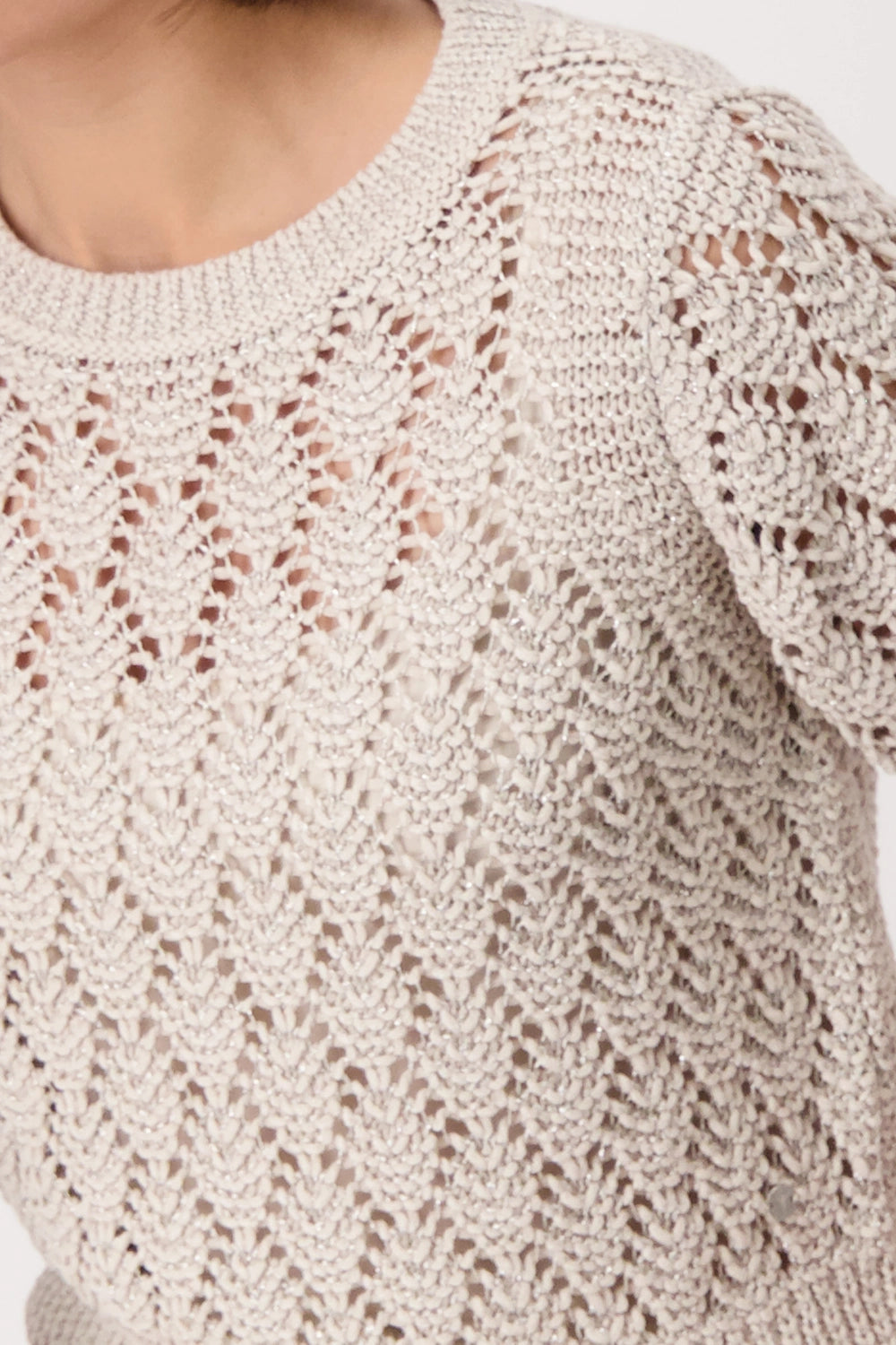 Monari Knitted Jumper with Lurex 409480