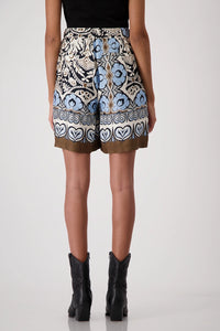 Monari Bermuda shorts with ornamental pattern 409576