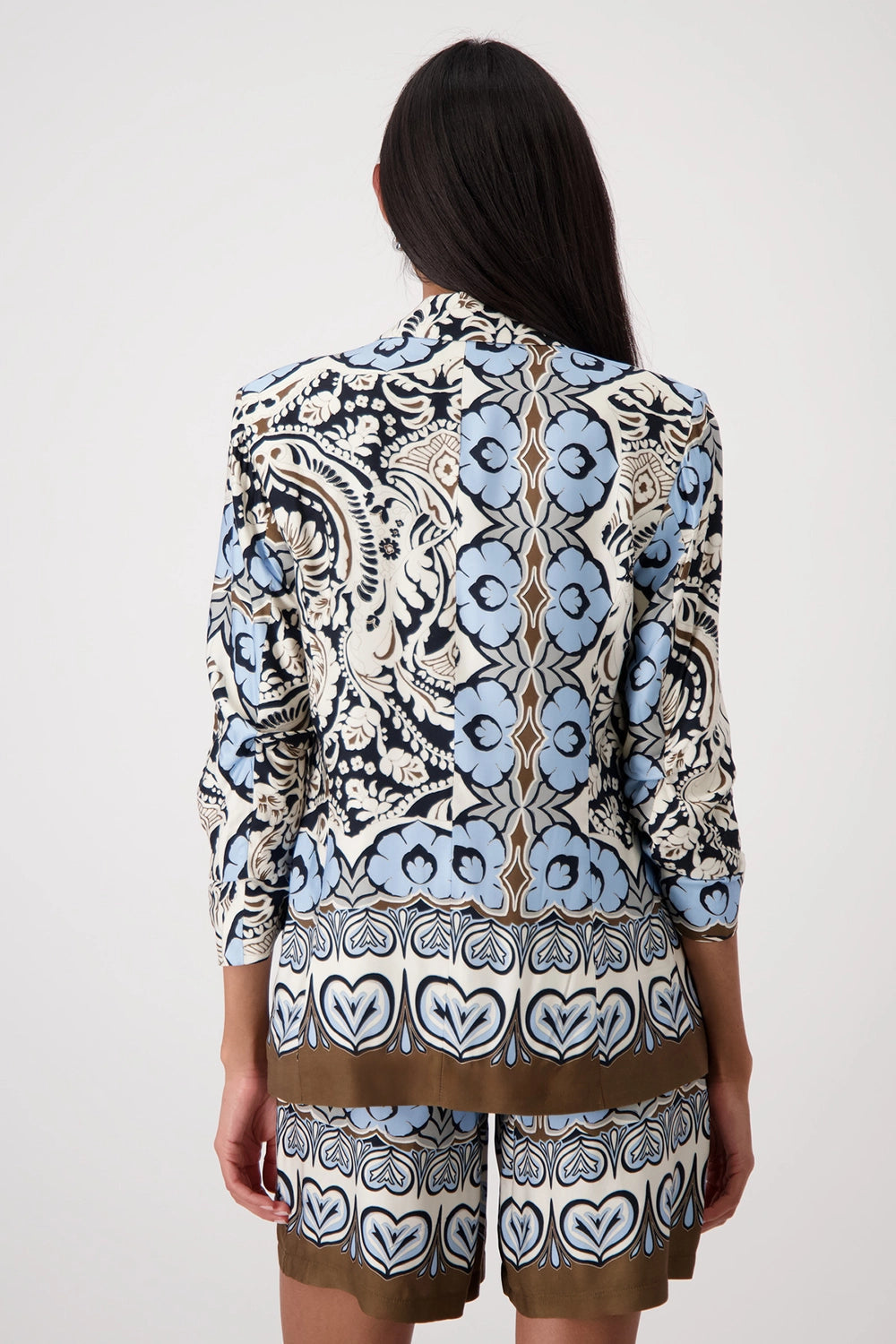 Monari Blazer with ornamental pattern 409577