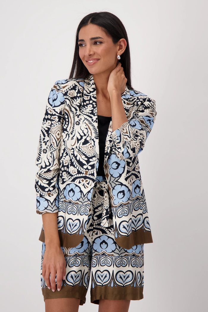 Monari Blazer with ornamental pattern 409577