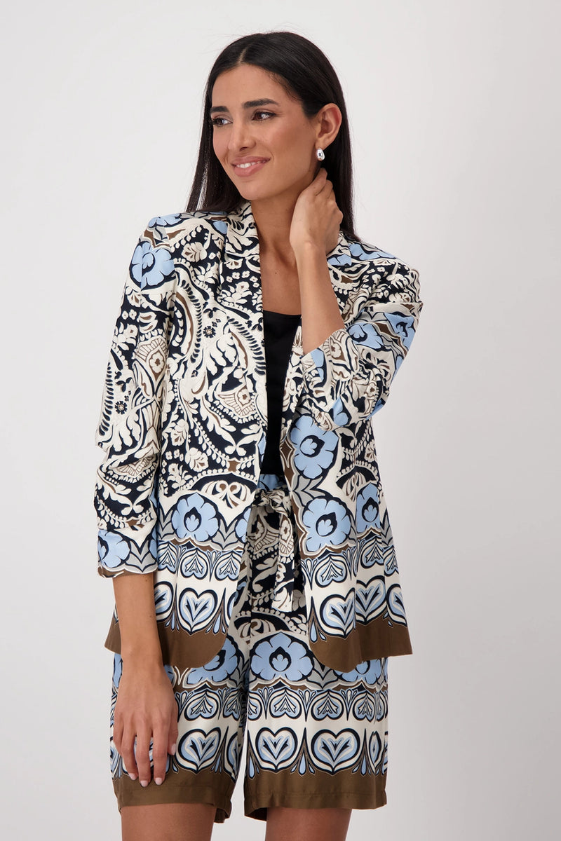 Monari Blazer with ornamental pattern 409577