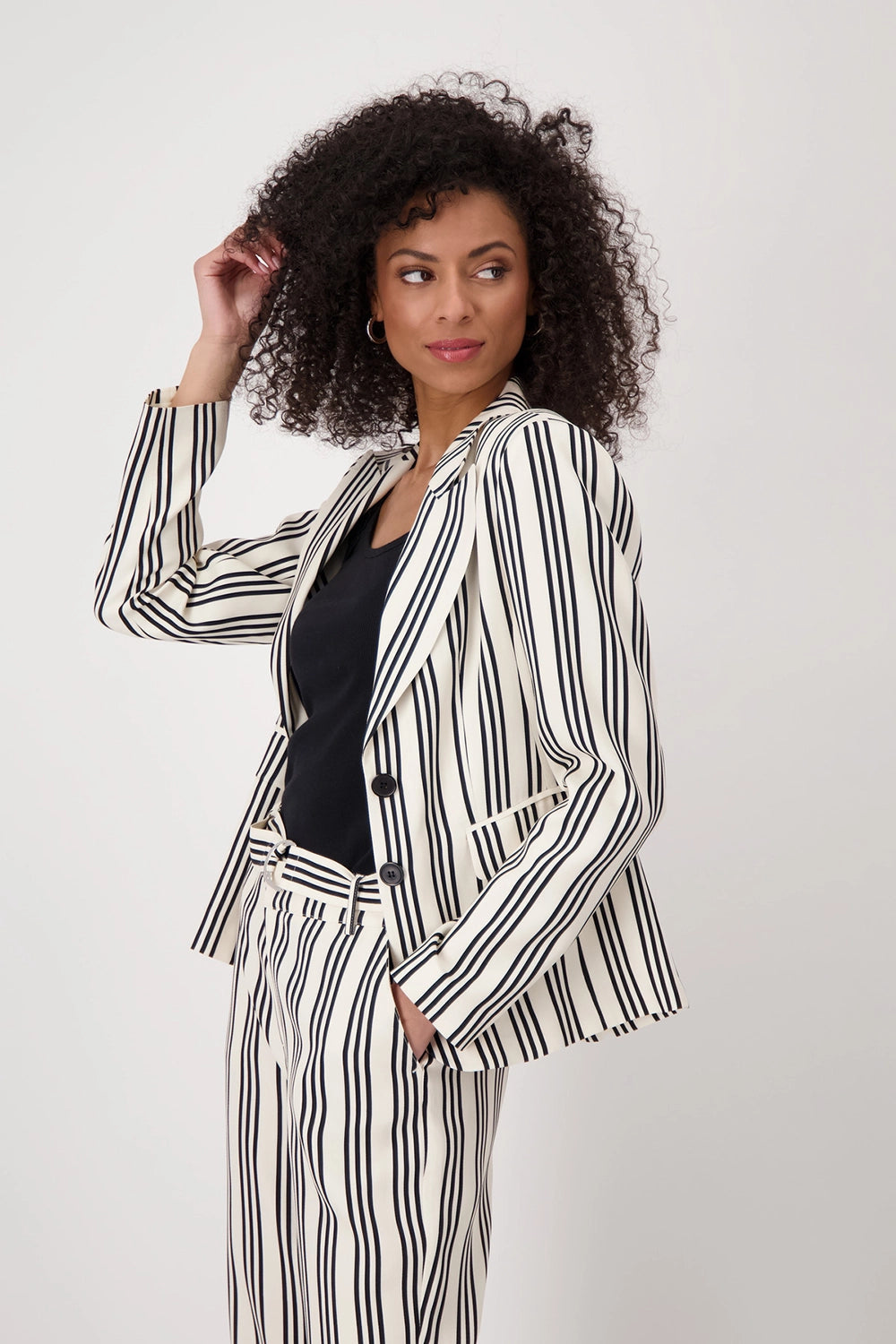 Monari Striped blazer 409596
