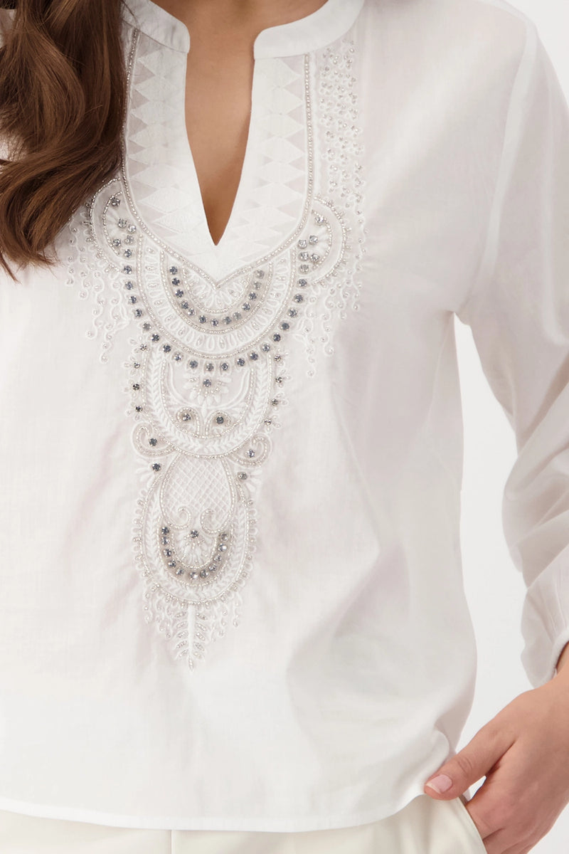 Monari Decorated blouse 409653