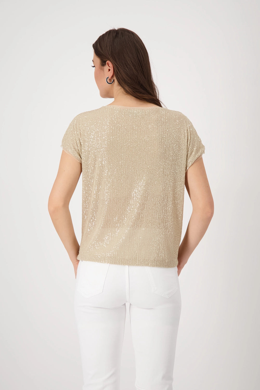Monari T-shirt with sequins 409685