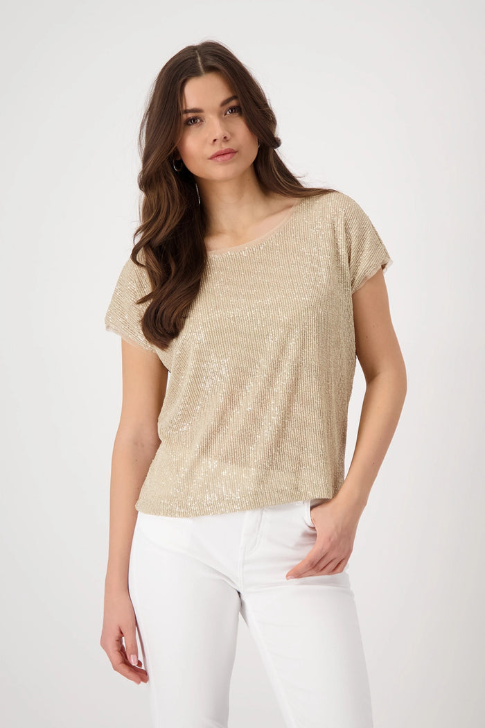 Monari T-shirt with sequins 409685