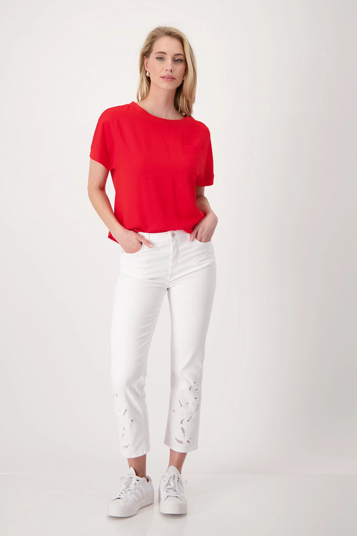 Monari Blouse shirt with chest pocket 409702