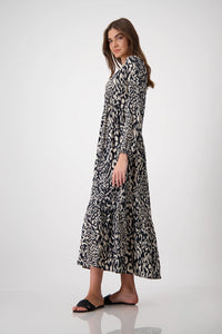 Monari Maxi dress with leopard pattern 409704