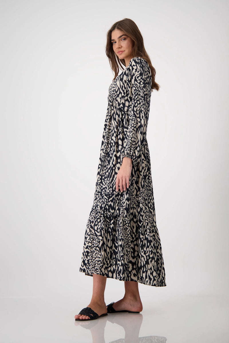 Monari Maxi dress with leopard pattern 409704