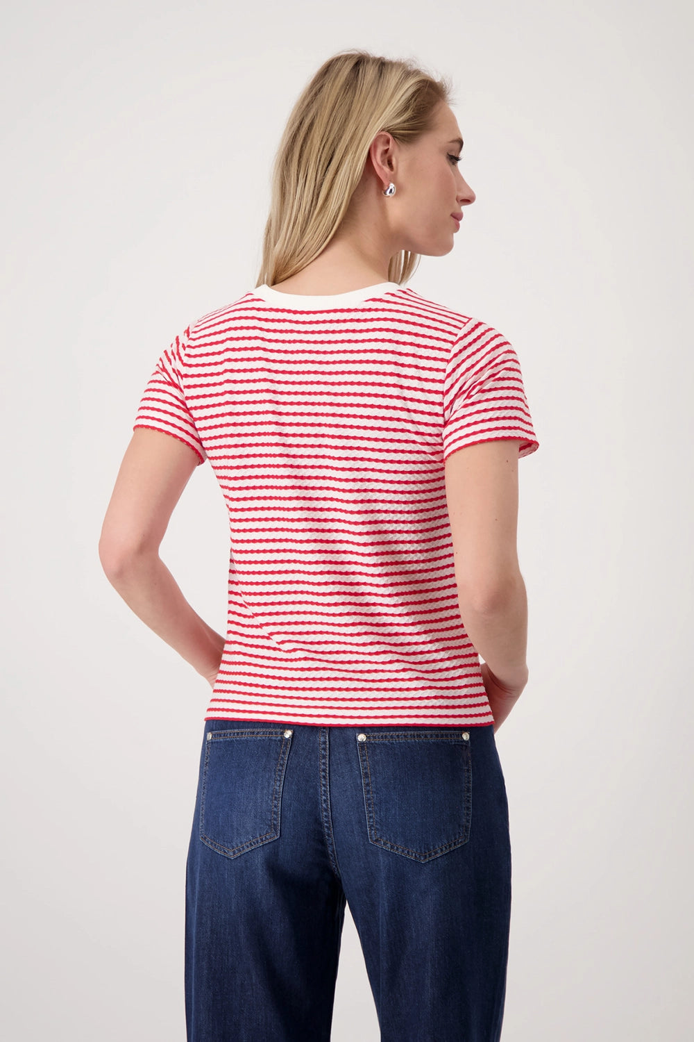 Monari T-shirt with texture 409745