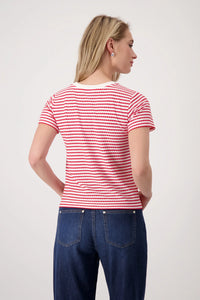 Monari T-shirt with texture 409745