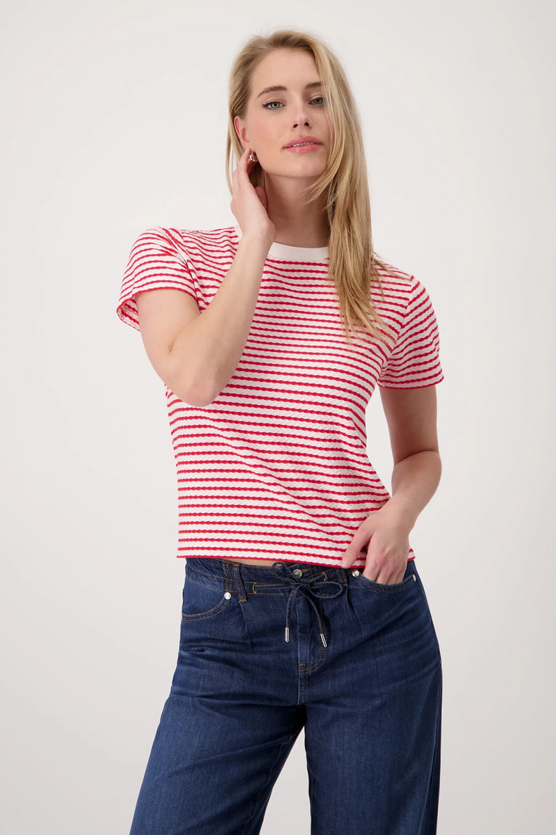Monari T-shirt with texture 409745