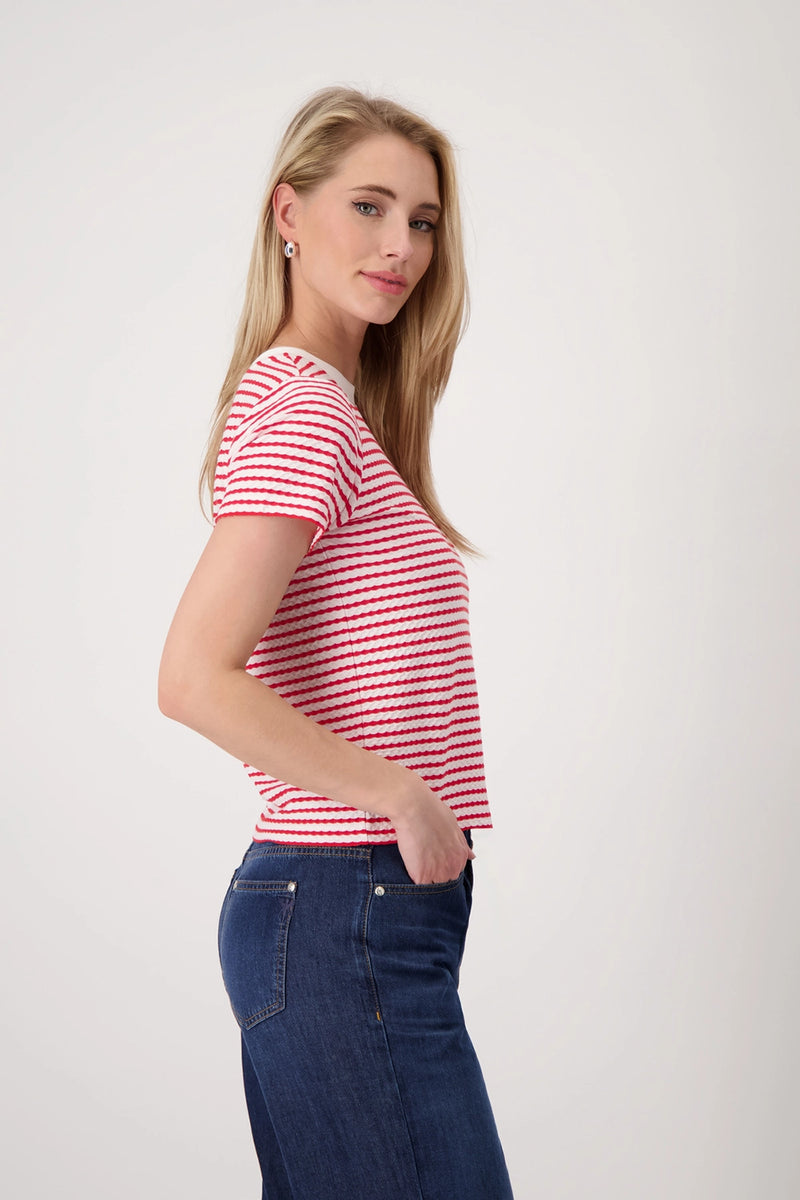 Monari T-shirt with texture 409745