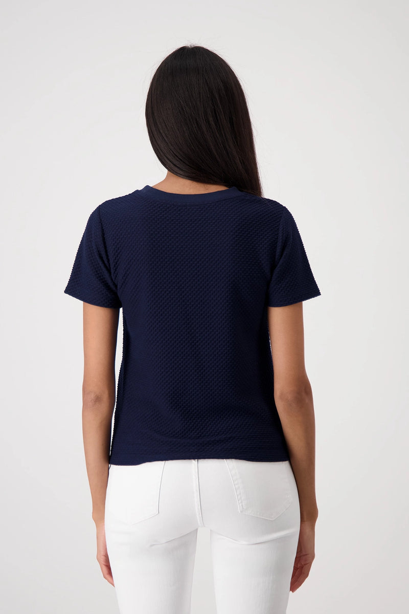 Monari T-shirt with texture 409745