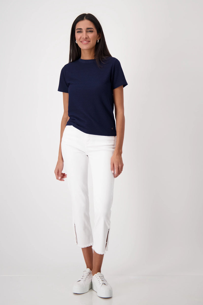 Monari T-shirt with texture 409745