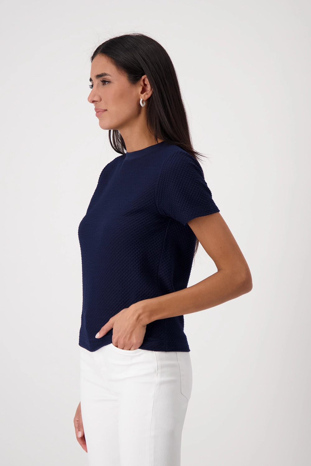 Monari T-shirt with texture 409745