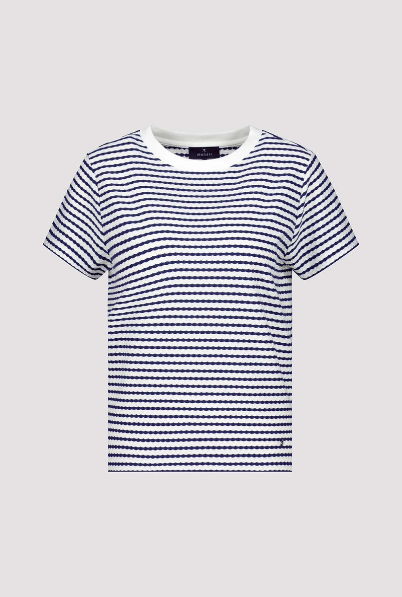 Monari T-shirt with texture 409745