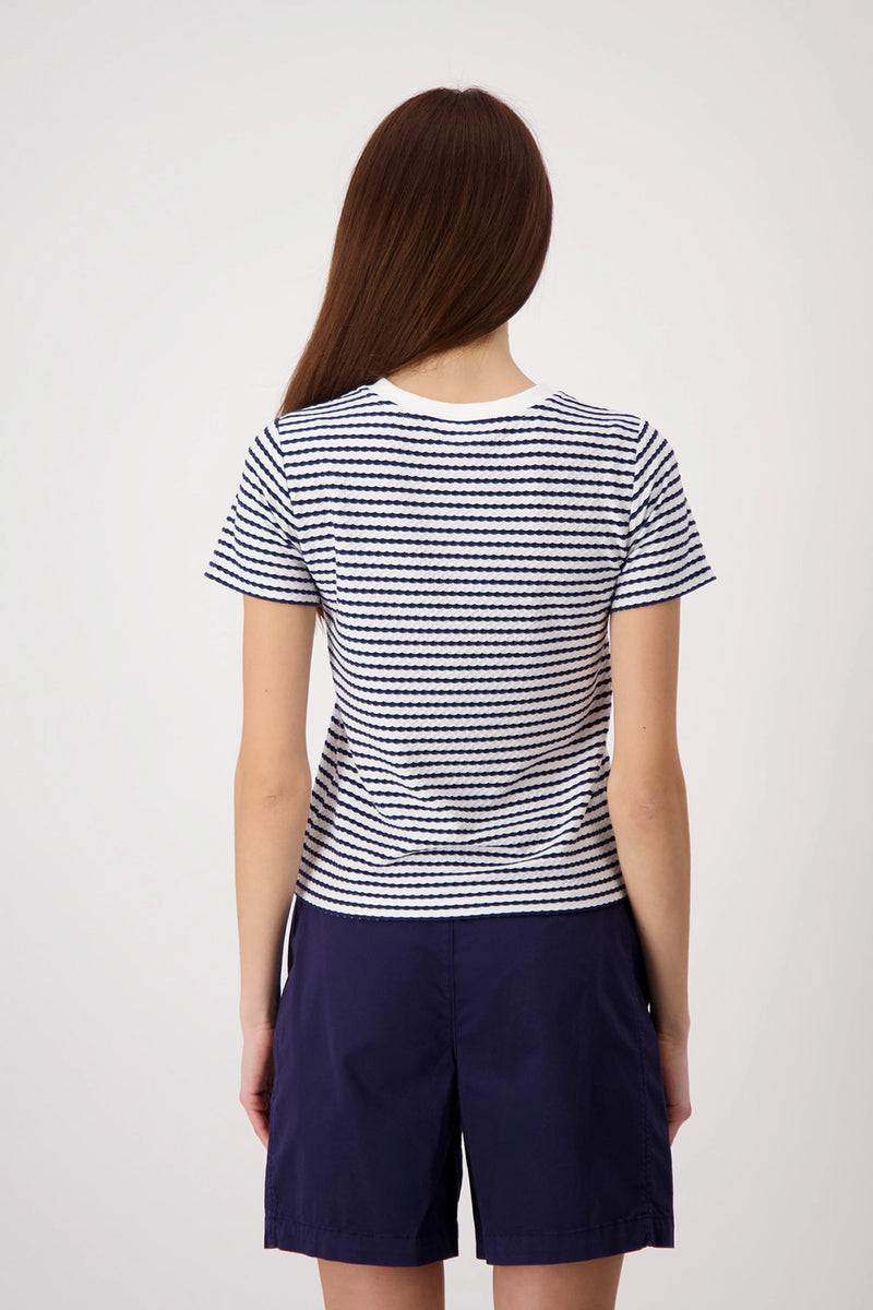 Monari T-shirt with texture 409745