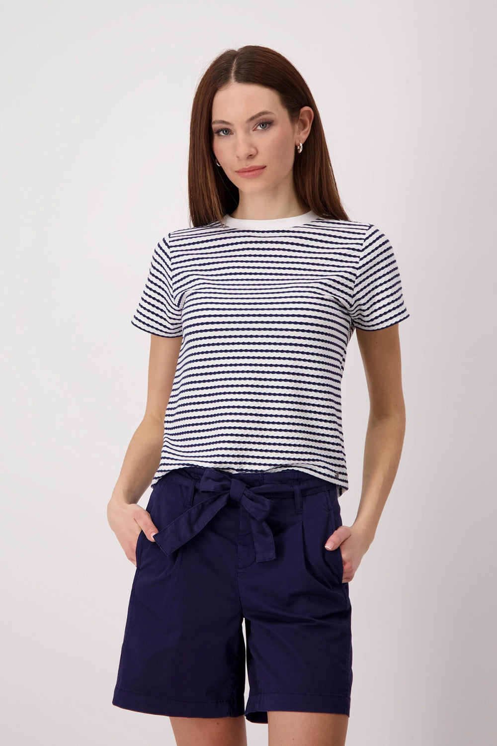 Monari T-shirt with texture 409745