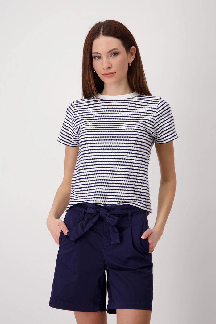 Monari T-shirt with texture 409745