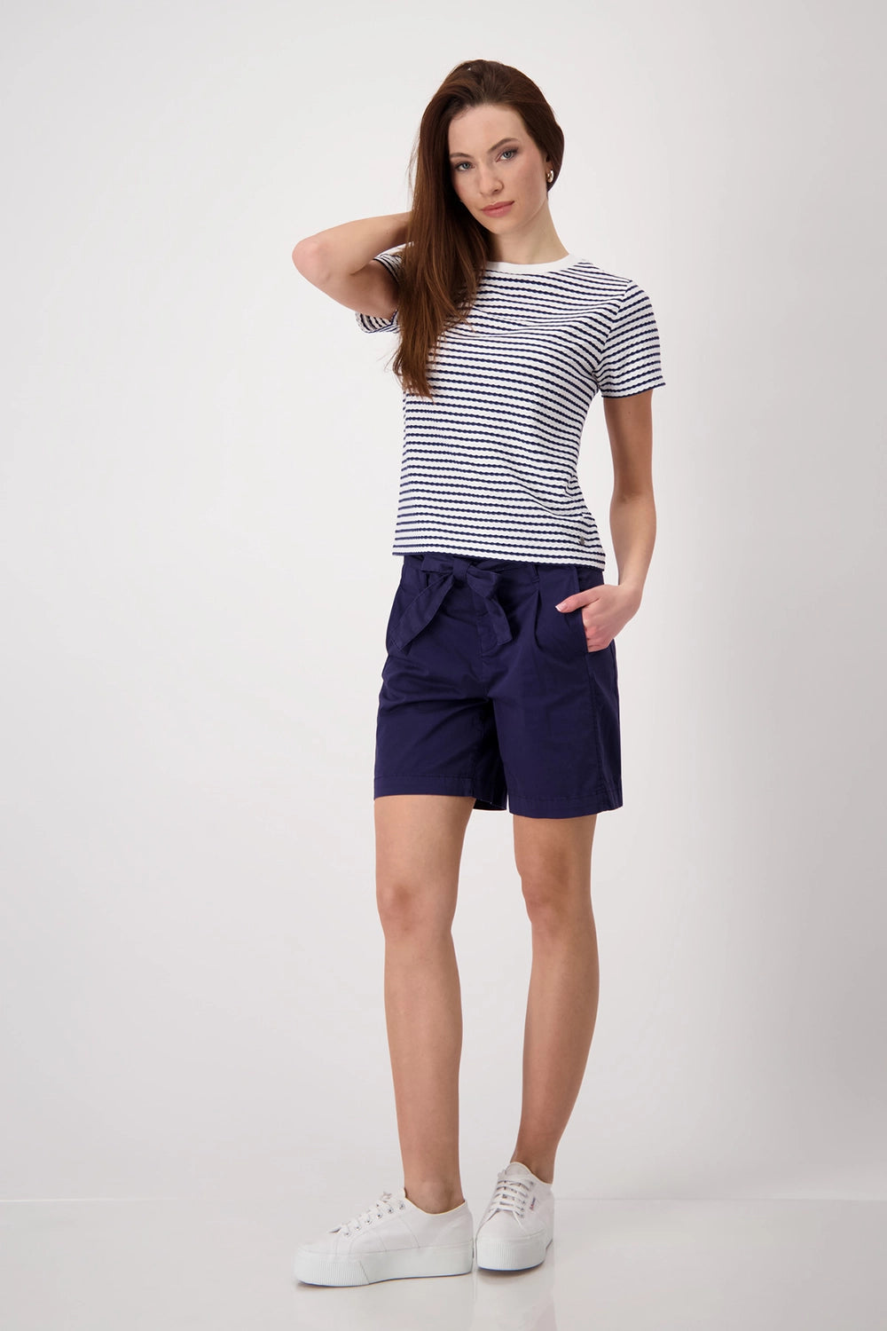 Monari T-shirt with texture 409745