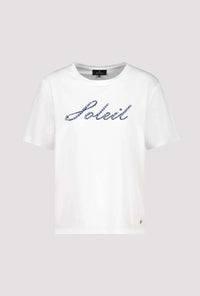 Monari T-shirt with decorative script 409746