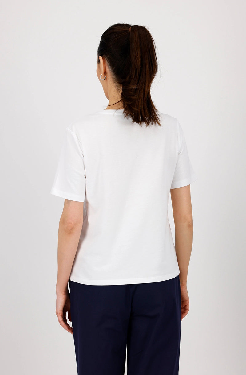 Monari T-shirt with decorative script 409746
