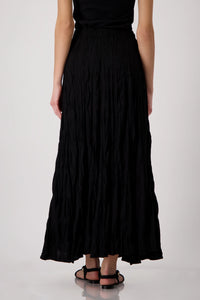 Monari Long skirt with crushed look 409802