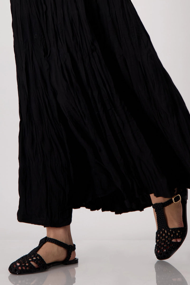 Monari Long skirt with crushed look 409802