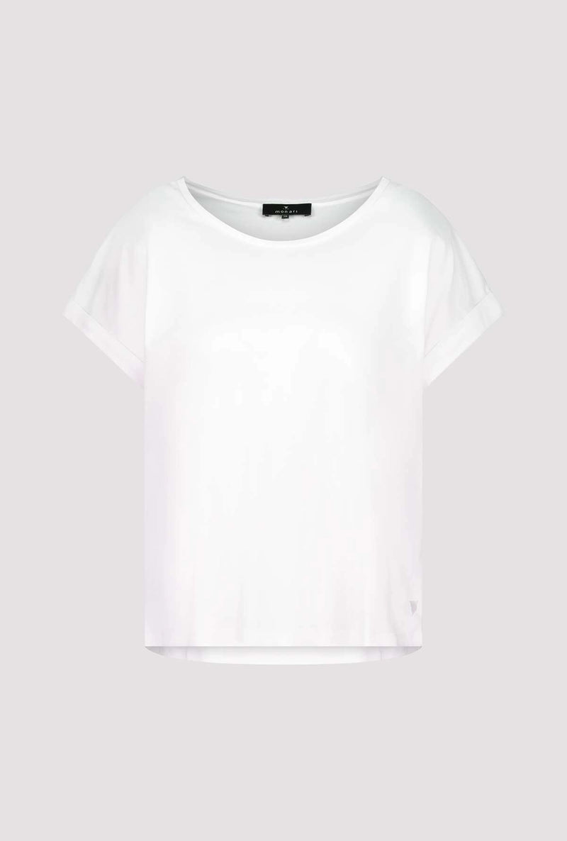 Monari T-shirt with sleeve cuffs 409885