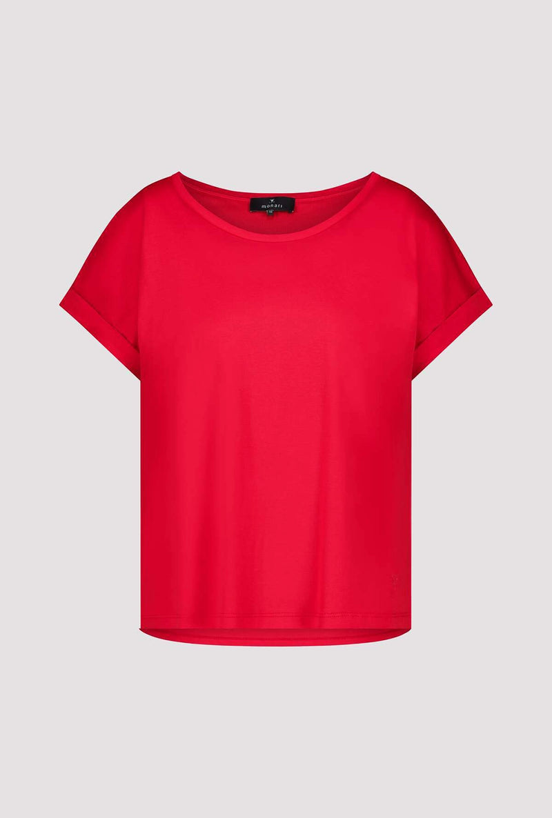 Monari T-shirt with sleeve cuffs 409885