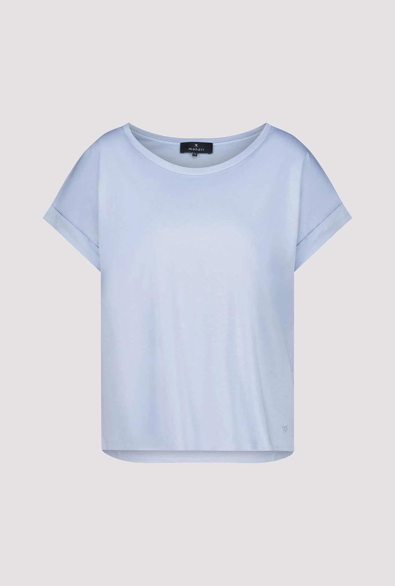 Monari T-shirt with sleeve cuffs 409885