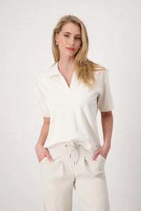 Monari Sweatshirt with polo collar 409897 - Pre-Order September Delivery