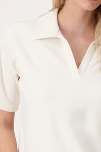 Monari Sweatshirt with polo collar 409897 - Pre-Order September Delivery