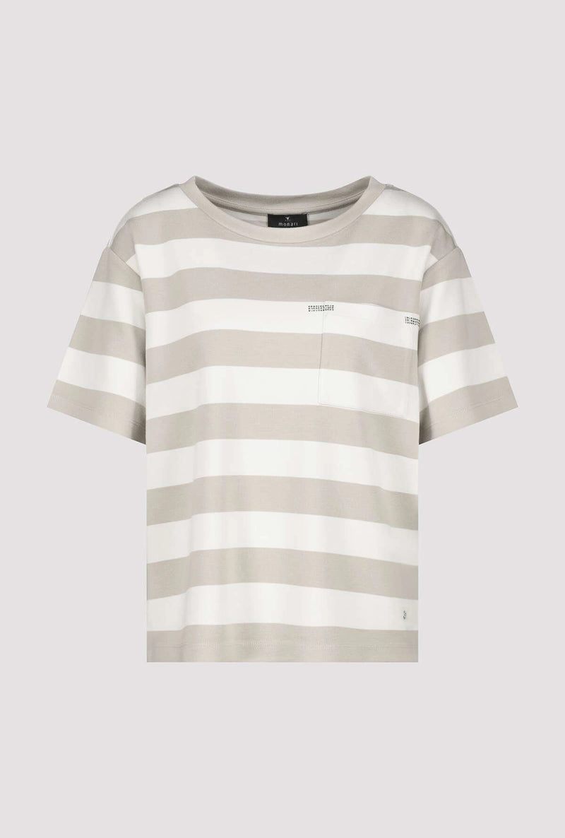 Monari Sweatshirt with breast pocket 409902