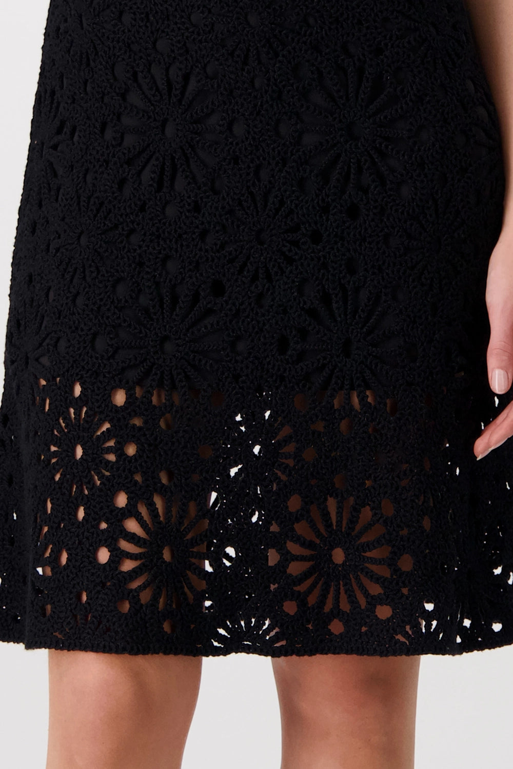 Monari Crochet dress with floral pattern 409967