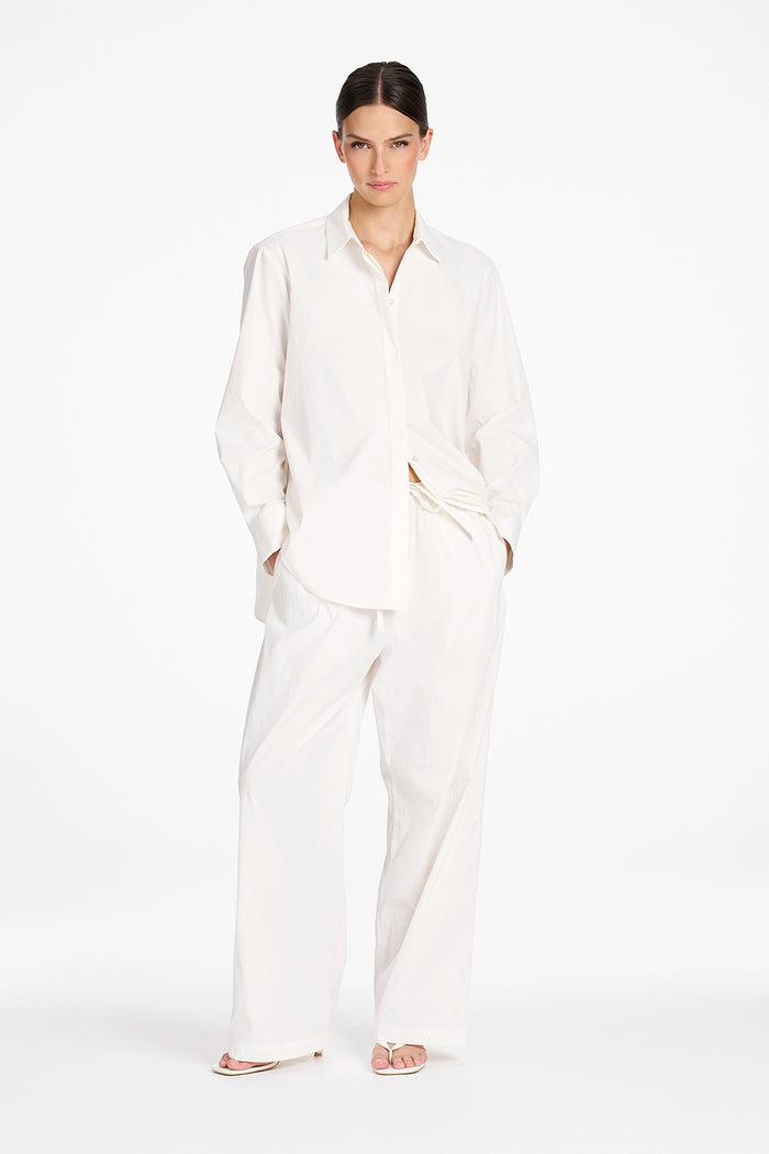 Mela Purdie Draw Pant in Ivory F614 10021 - Pre-Order November Delivery