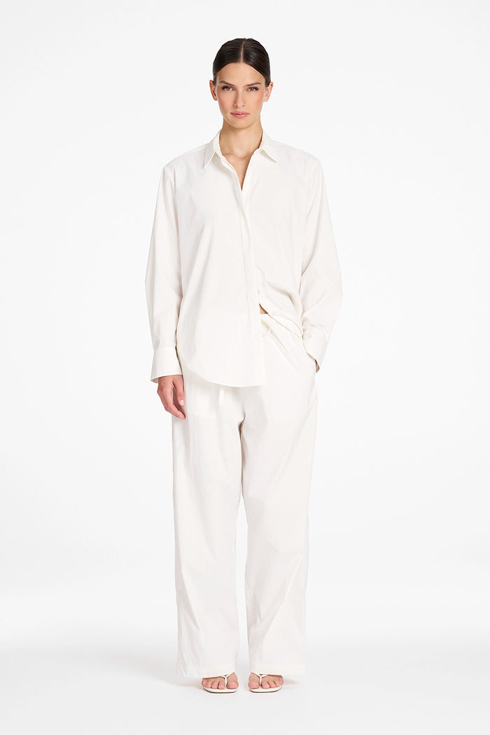 Mela Purdie Draw Pant in Ivory F614 10021 - Pre-Order November Delivery