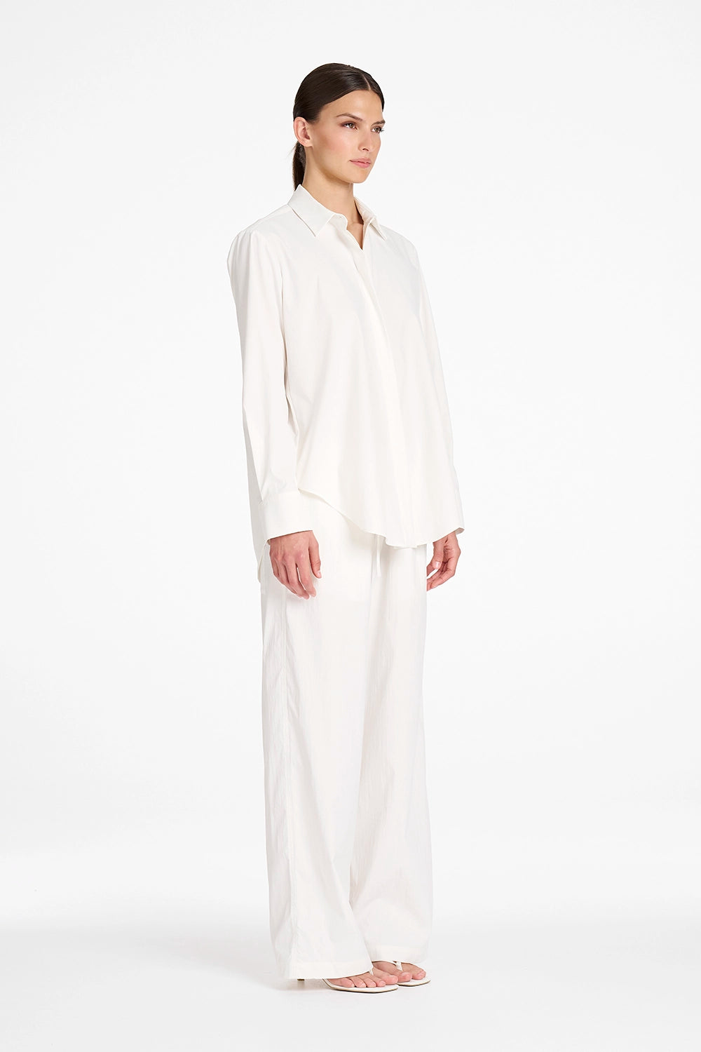 Mela Purdie Draw Pant in Ivory F614 10021 - Pre-Order November Delivery