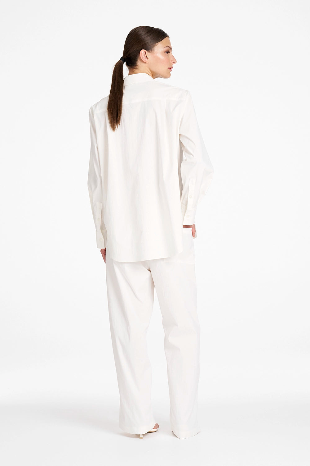 Mela Purdie Draw Pant in Ivory F614 10021 - Pre-Order November Delivery