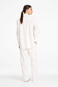 Mela Purdie Draw Pant in Ivory F614 10021 - Pre-Order November Delivery