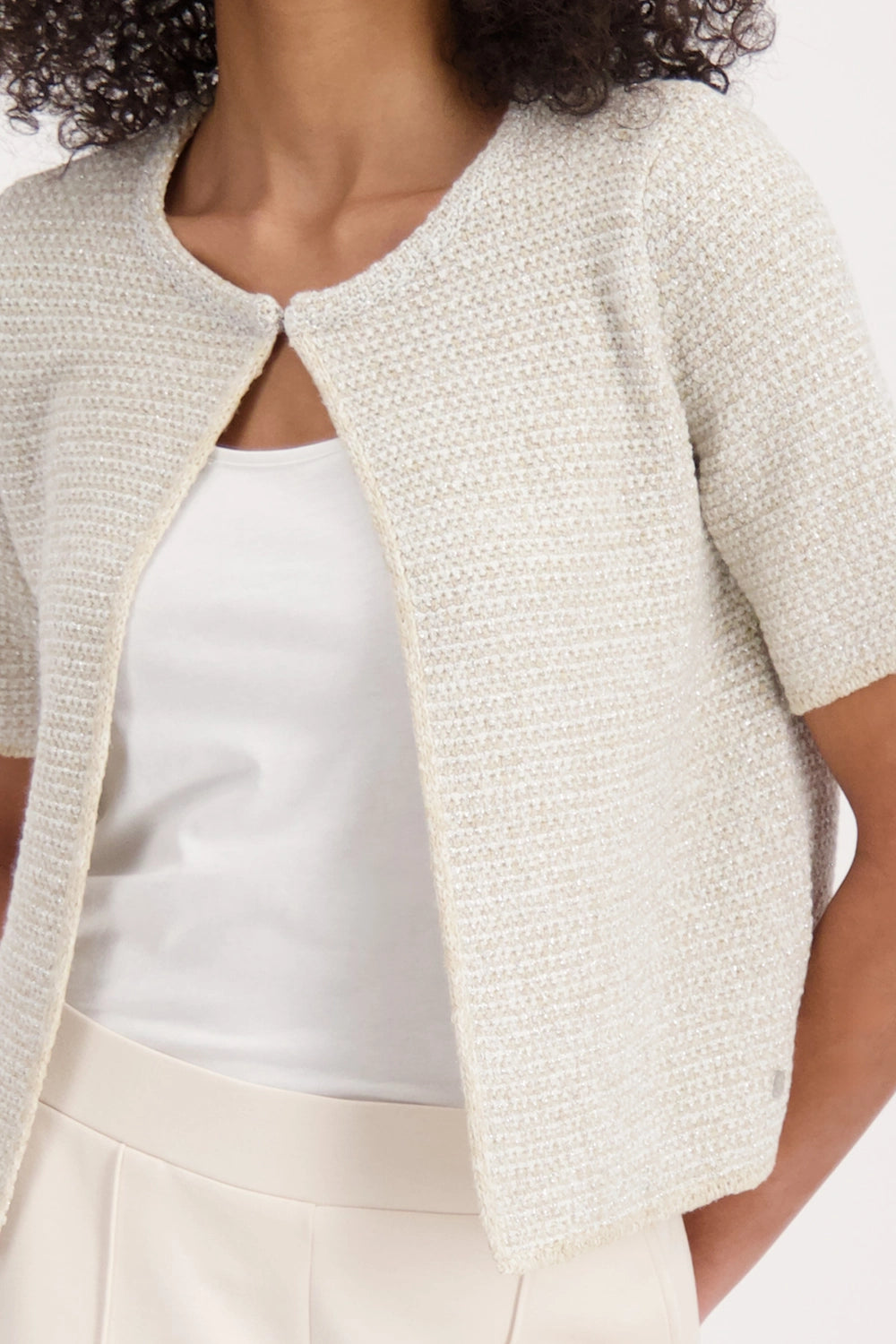 Monari Tweed cardigan 410014
