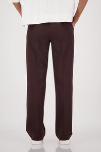 Monari Straight-Leg Pants in Dark Chocolate 410328 - Pre-Order July Delivery