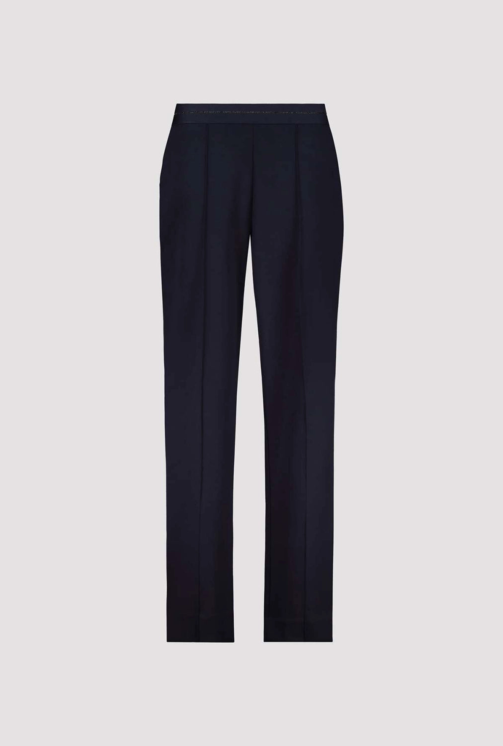 Monari Pants With Glitter Stripe in Marine 410347 - Pre-Order July Delivery