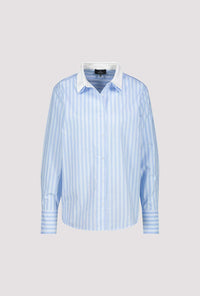 Monari Striped Blouse in Light Sky Pattern 410358 - Pre-Order July Delivery