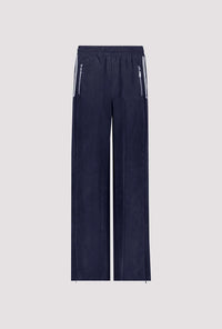 Monari Wide-Leg Joggers With Stripe Details in Marine 410408 - Pre-Order July Delivery