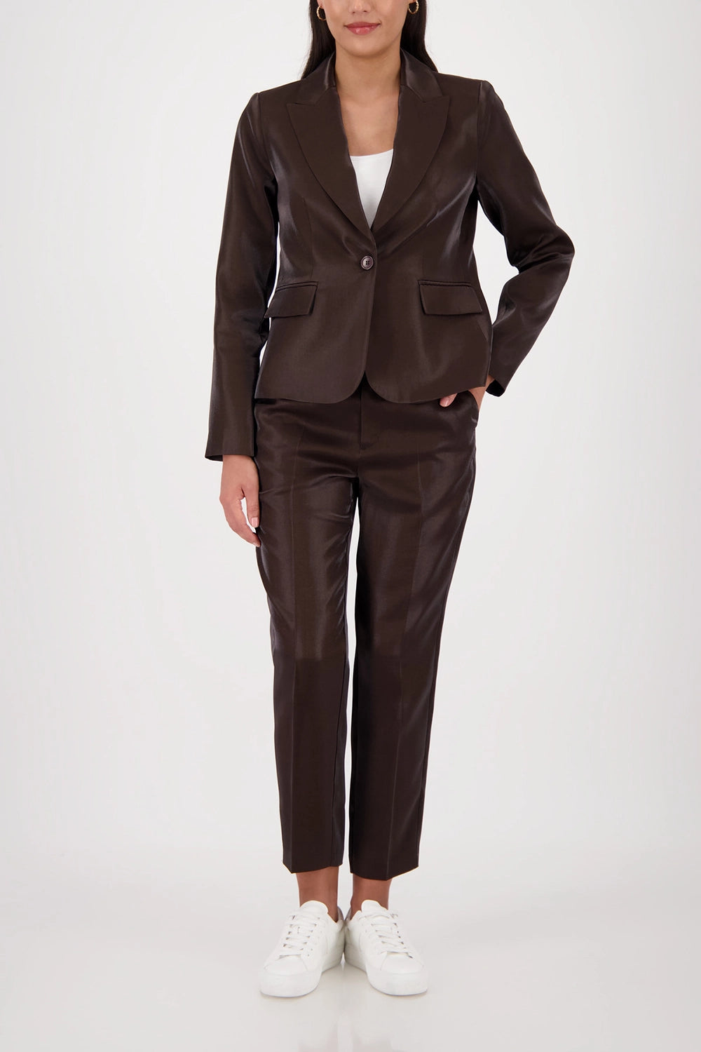 Monari Business Blazer in Dark Chocolate 410438 - Pre-Order July Delivery